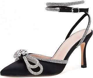 Sandales à talons hauts en satin avec double nœud pour femmes