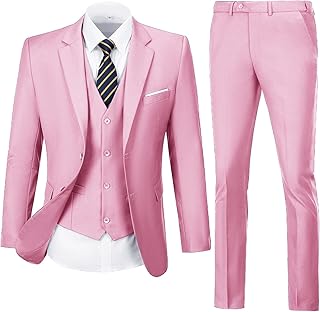 Costumes coupe slim pour hommes 3 pièces blazer, veste, pantalon, costumes d'affaires formels