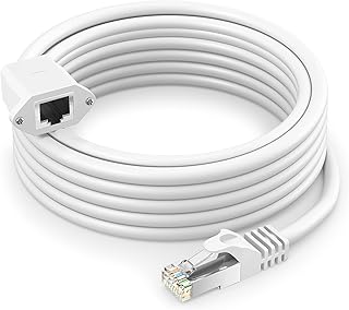Câble d'extension ethernet cat 6, câble internet avec connecteur rj45 mâle à femelle