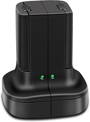Batterie rechargeable pour xbox 360, pack de 2 batteries avec double support de charge et station de chargement pour manette sans fil xbox 360, noir. Diaytar : La plateforme qui démocratise le shopping en ligne au Sénégal
