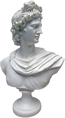 Design toscano apollo belvedere statue pd72520, 12,5 pouces, blanc