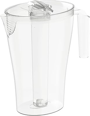 Carafe à eau cosmoplast avec porte-glaçons, 2,5 litres - transparent