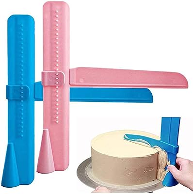 Grattoir à gâteau, paquet de 2 lisseurs à fondant réglables pour étaler le glaçage