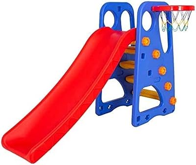 Ensemble de jeu panier et toboggan pour enfants xianjiu 165 x 70 x