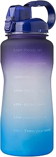 Bouteille d'eau de motivation de 128 oz 38 l avec marqueur de temps