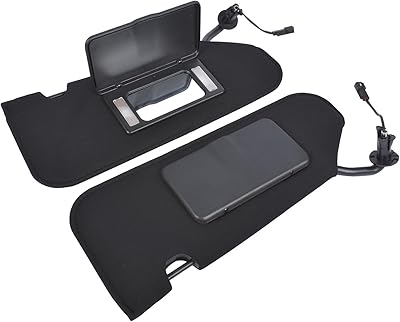 Magimaker une paire de pare-soleil gauche et droit avec miroir de courtoisie lumineux