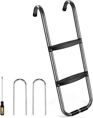 Échelle de trampoline universelle 2 marches pour trampolines échelle en acier inoxydable