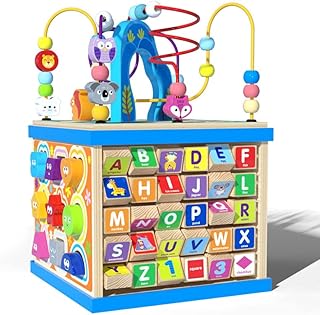 Cube d'activité en bois pour enfants de 1, 2 et 3 ans, trieur