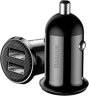 Chargeur de voiture rapide baseus green pro avec double port usb 4,8a