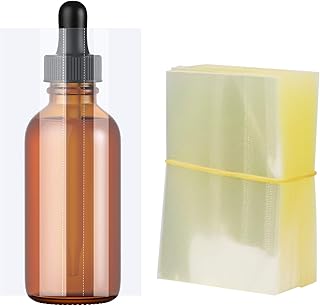 Bande rétractable pour bouteilles de 50 ml, 200 pièces de bouteilles transparentes perforées sous film rétractable de 98 x 65 mm, pots. Des économies substantielles vous attendent sur Diaytar