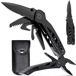 Trousse d'outils à main multifonctions, équipement de camping de poche pliable, parfait 13