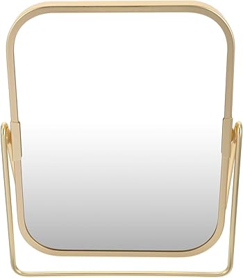 Miroir de bureau double face vintage lorose avec support, comptoir antique pour salle