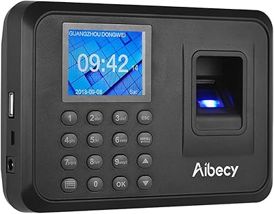 Machine de surveillance biométrique d'empreintes digitales multilingue tomshine avec écran lcd de 2,4