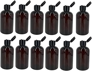 Bouteilles en plastique amber boston de 4 oz paquet de 12