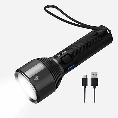 Lampe de poche led rechargeable nextool 2000 lumens élevés, 5 modes et batterie