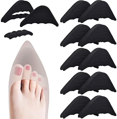 6 paires de coussinets d'orteils inserts de chaussures réglables bouchon d'orteil réutilisables unisexes