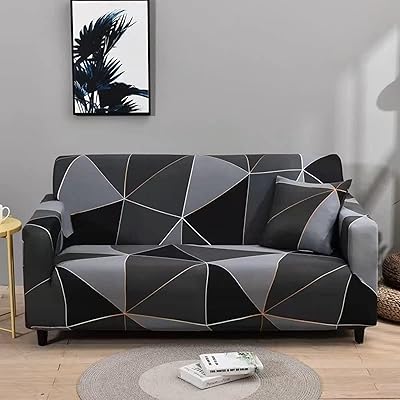 Housse de canapé 3 places en coton extensible fuso