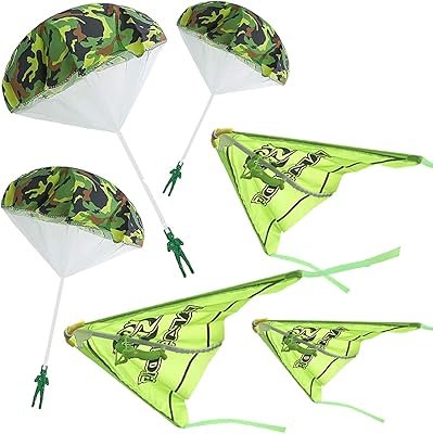 Ensemble de jouets parachute pour enfants composé de 6 pièces, ensemble de jouets