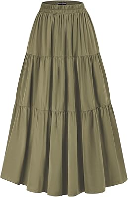 Jupe longue longue scarlett darkness pour femme, jupe ample d'été de style renaissance