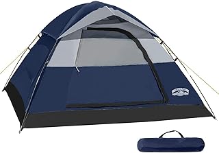 Tente dôme familiale pacific pass pour 2 personnes avec double toit amovible, facile