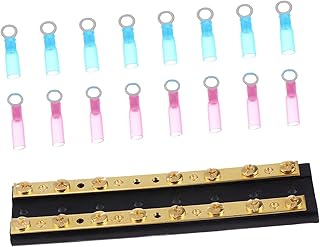 Musisaly 1 ensemble de 8 raccords en laiton pour barre omnibus indépendante, borne