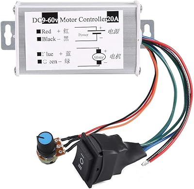 Contrôleur de vitesse de moteur à courant continu brosse dc 9v-60v 12v