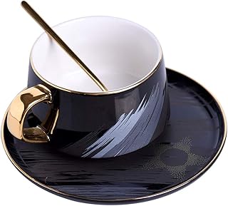 Ensemble de tasses à café modernes en céramique avec soucoupe tasse cappuccino
