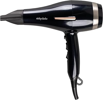 Sèche-cheveux léger nicky clark freeze control 2 200 w ac, nhd501 - noir/or
