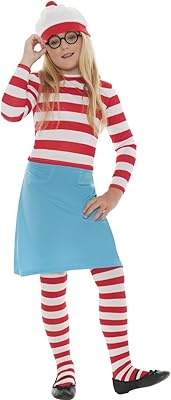Smiffy sous licence officielle who's where's wally ? déguisement wenda pour enfants, taille
