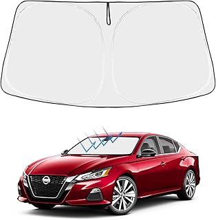 Pare-soleil pliable avec taille personnalisée pour nissan altima 2022 2021 2020 2019