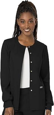 Vestes médicales à boutons-pression pour femmes, revolution work wear doux et extensible ww310