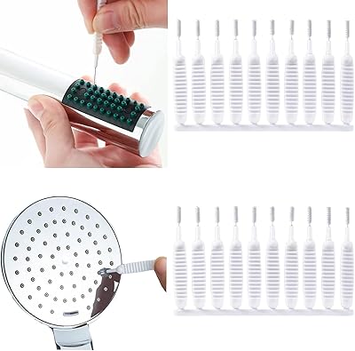 Castowave 20 pièces brosse de nettoyage pour pomme de douche brosse de nettoyage