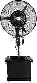 Ventilateur de domaine avec ventilateur à eau industriel monté au sol, ventilateur à