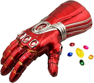 Gantelet iron man infinity avec piles accessoires lumineux led pour fête