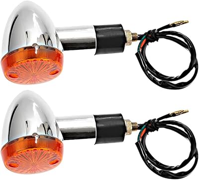 2 pièces clignotants avant de moto ambre chromé clignotants de remplacement pour honda