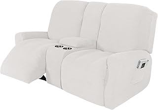 Housse de canapé de chaise pliable 8 pièces housse antidérapante avec fond