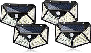 Lampes solaires d'extérieur (paquet de 4) étanches ip65 avec détecteur de mouvement