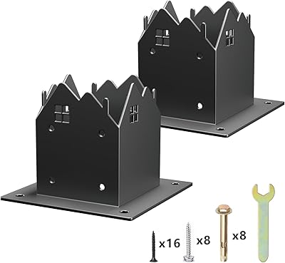 Base de poteau yidi 4x4 en 2 pièces taille interne 35"