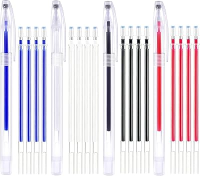 Stylos effaçables à la chaleur goodrun paquet de 4 marqueurs pour tissu