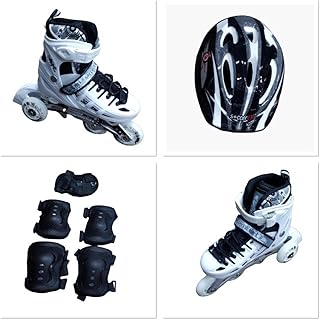 Socorex patins à roulettes réglables débutants à alignés pour enfants, adolescents et adultes