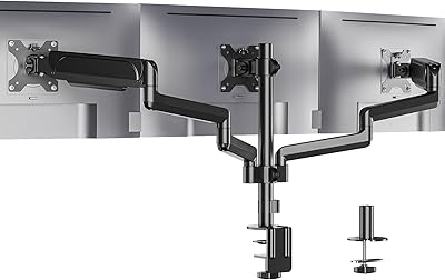 Support de moniteur lcd pour trépied entièrement réglable wally premium avec ressort à