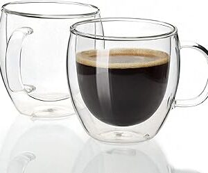 TASSE À DOUBLE PAROI DE LA COLLECTION CRYSTAL DESIGN CLASSIQUE ÉLÉGANT VERRES PARFAITS