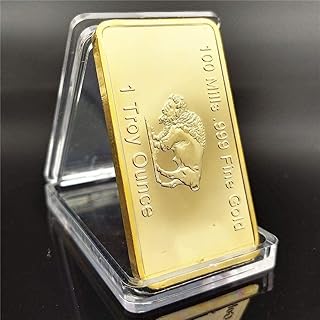 Lknejn gold une once troy plaqué or pur 24 carats barre de lingots