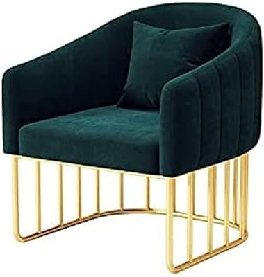 Fauteuils rembourrés en velours confortables et modernes, canapé simple avec pieds en métal