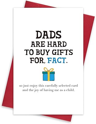 Carte sarcastique pour la fête des pères, carte d'anniversaire amusante pour papa, c'est