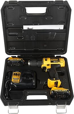 Marteau perforateur électrique dewalt compact 10 mm 12 v avec batterie supplémentaire, dcd716d2-b5