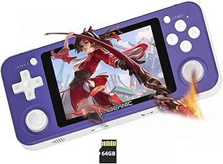 Console de jeu portable rg351p, prise en charge des jeux vidéo plug and
