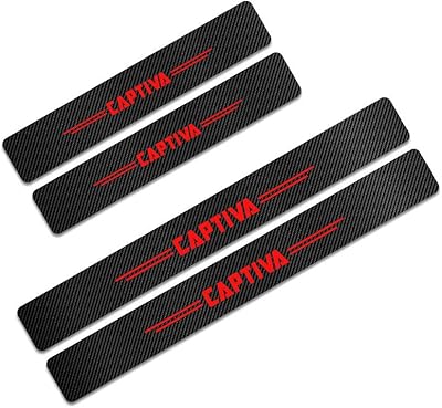 4 pièces autocollants de protection de seuil de porte de voiture pour chevrolet