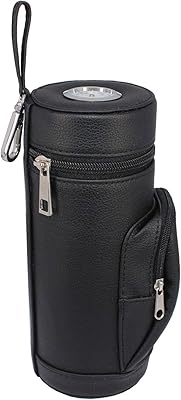 Sac de voyage pratique de luxe en cuir noir avec poche attachée, pratique