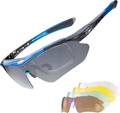 Lunettes de soleil unisexes rock bros avec 4 verres interchangeables pour pêche/course à pied/cyclisme/baseball, tr90 incassable, protection uv400. Commandez malin, vivez mieux avec Diaytar